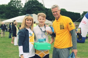 Go Dad Run Mark Foster swimmer and the winner