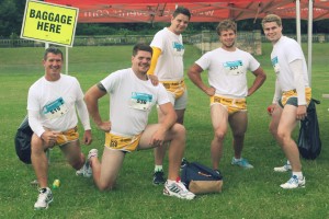 Go Dad Run yellow pants