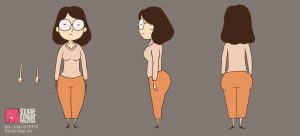 book a builder character design Lucy