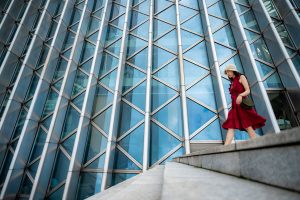 asian woman in red dress at modern building femal 2026 01 07 06 41 19 utc